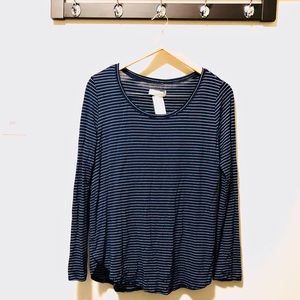 ⭐️5/$25 | ABERCROMBIE | Striped Long-sleeve Top | Medium